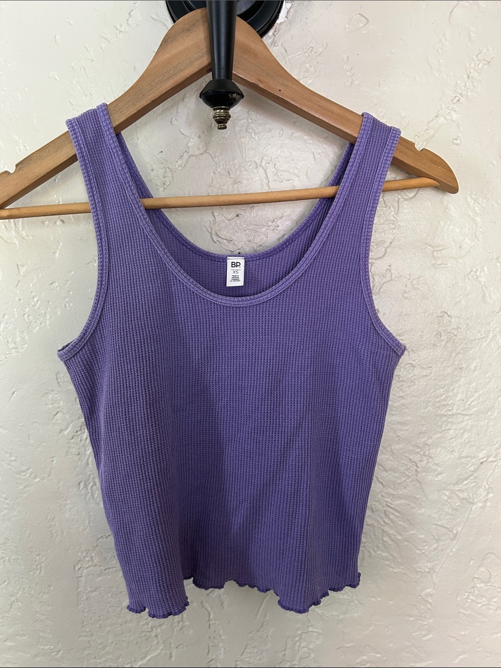bp Waffle Knit Crop Tank Top
